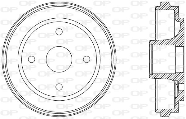 OPEN PARTS Bremžu trumulis BAD9063.30